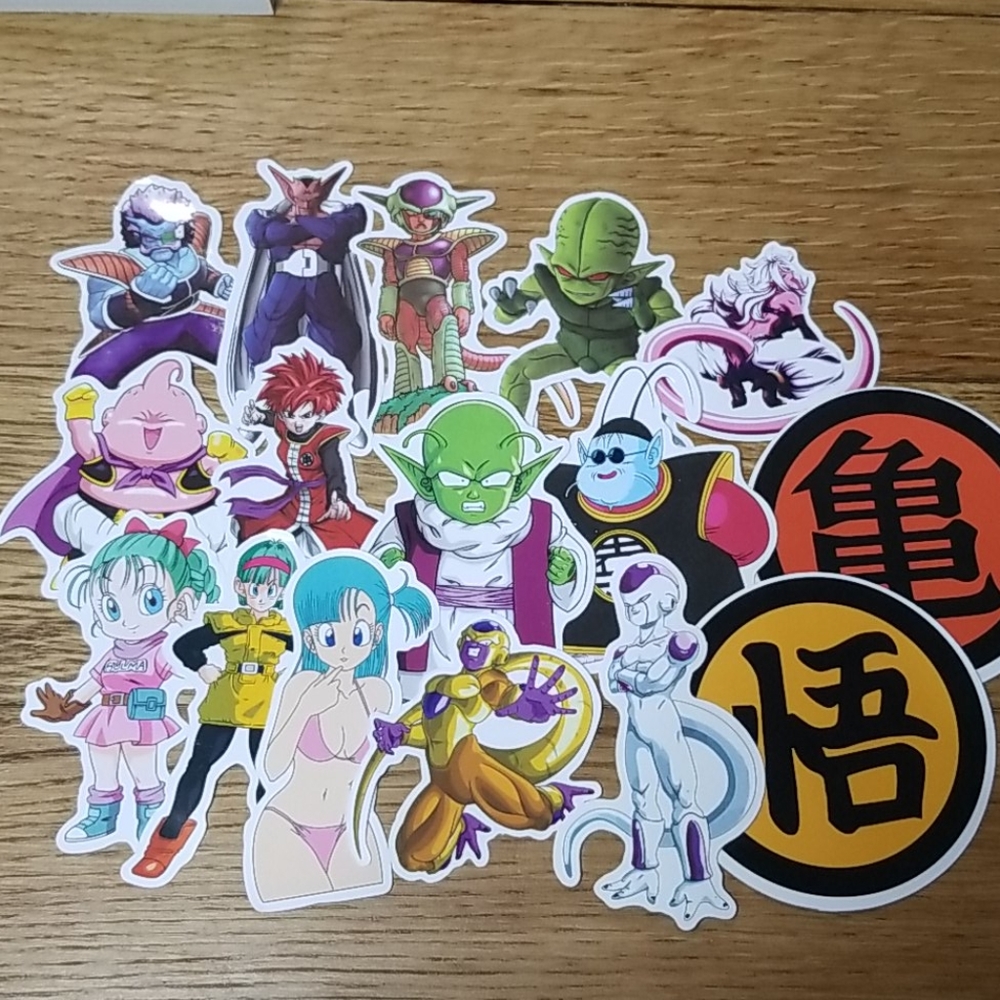 NWOT 16 Dragon Ball Stickers